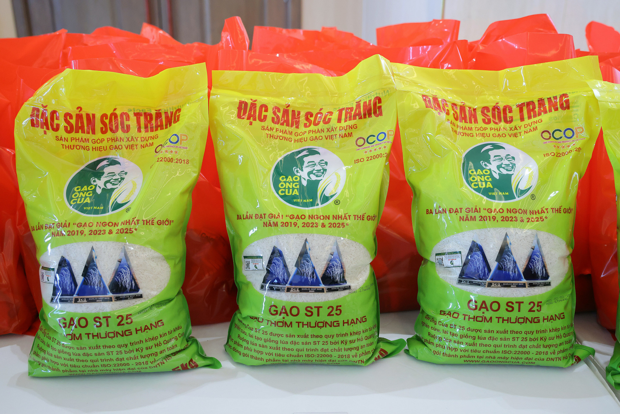 Giống ST25 đã ba lần đoạt giải Nhất tại cuộc thi - Ảnh: Trung Phạm