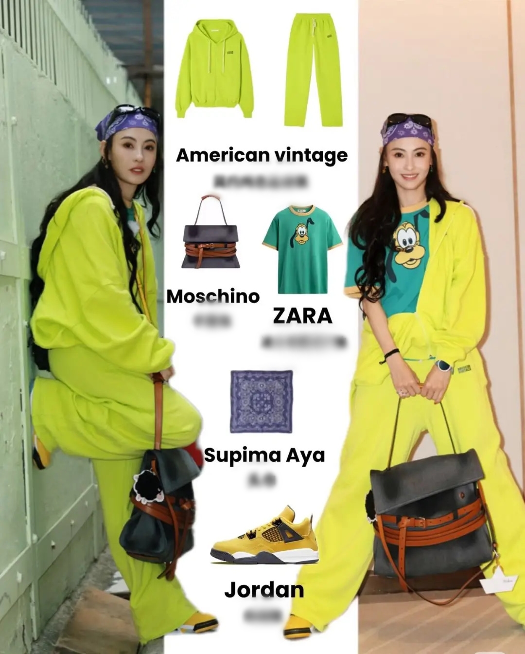 Trương Bá Chí còn mạnh dạn thử nghiệm những gam màu khó nhằn như neon. Bộ đồ thể thao sắc vàng huỳnh quang mang hơi hướng Y2K kết hợp phụ kiện vui nhộn giúp tạo cảm giác trẻ trung, tinh nghịch nhưng không rối mắt. 