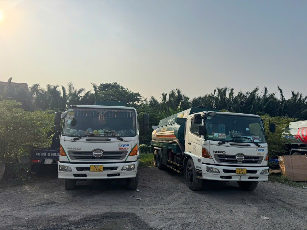 Xe bồn chở xăng. Ảnh: CA