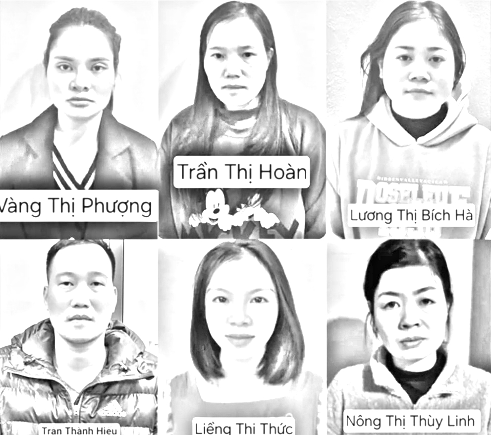 Các bị can trong vụ án - Ảnh: TH