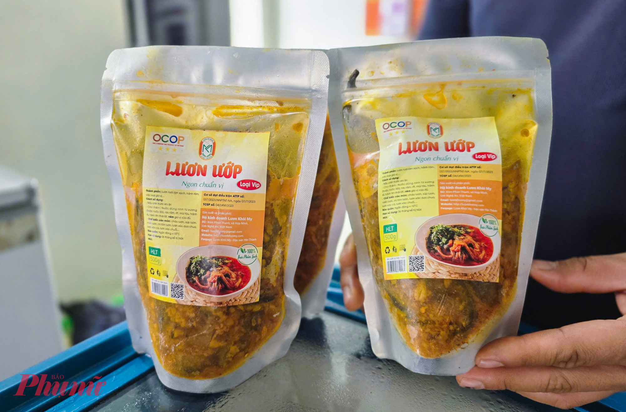 Từ lươn sơ chế, người dân Phan Thanh cho ra đời nhiều sản phẩm như lươn phi lê và lươn ướp. Lươn phi lê được sử dụng để chế biến nhiều món quen thuộc trong mâm cơm xứ Nghệ như xào sả ớt, om chuối đậu, nướng, chả cuộn… 