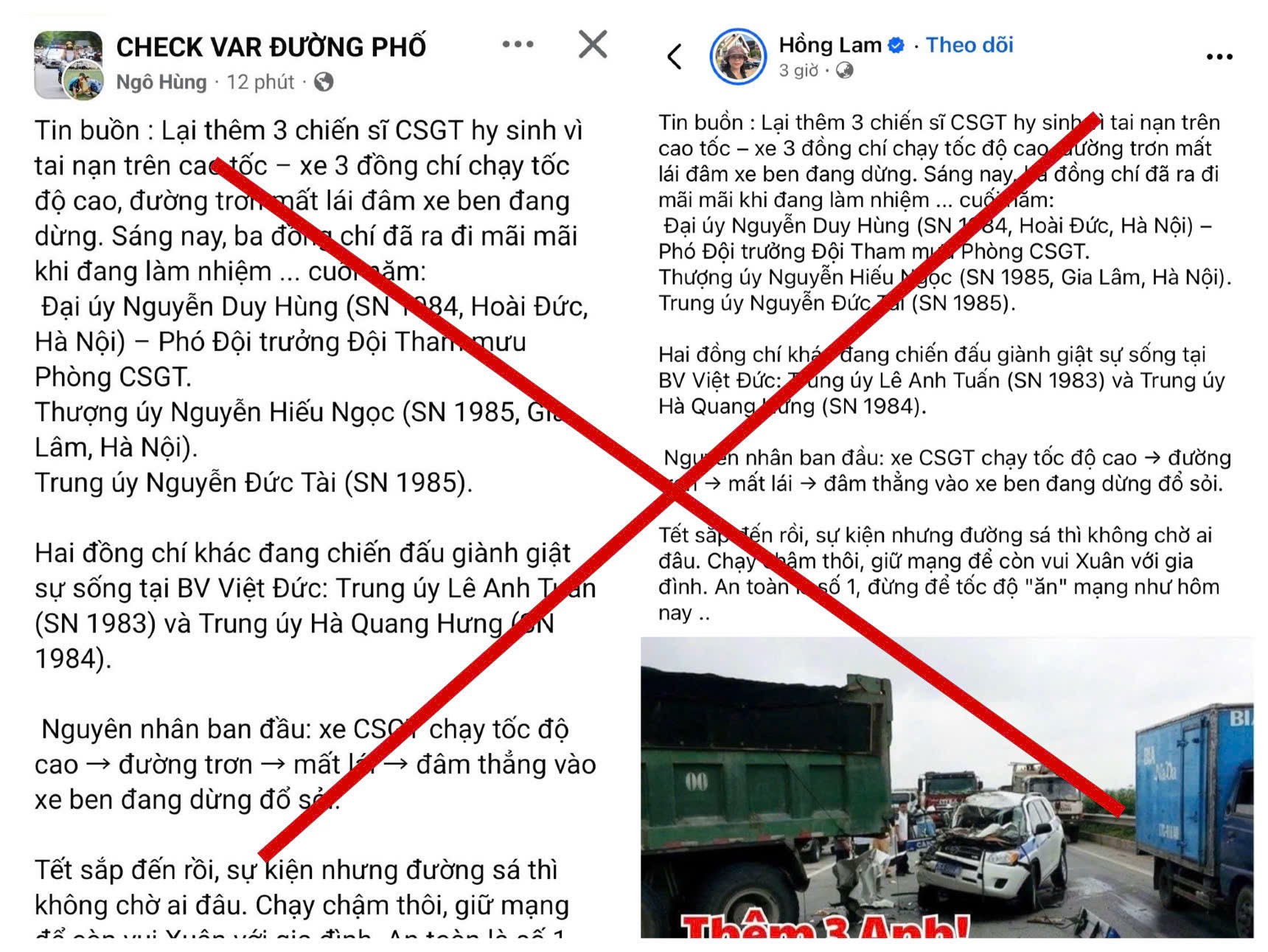 Thông tin sai sự thật đang tải trên Mạng xã hội.