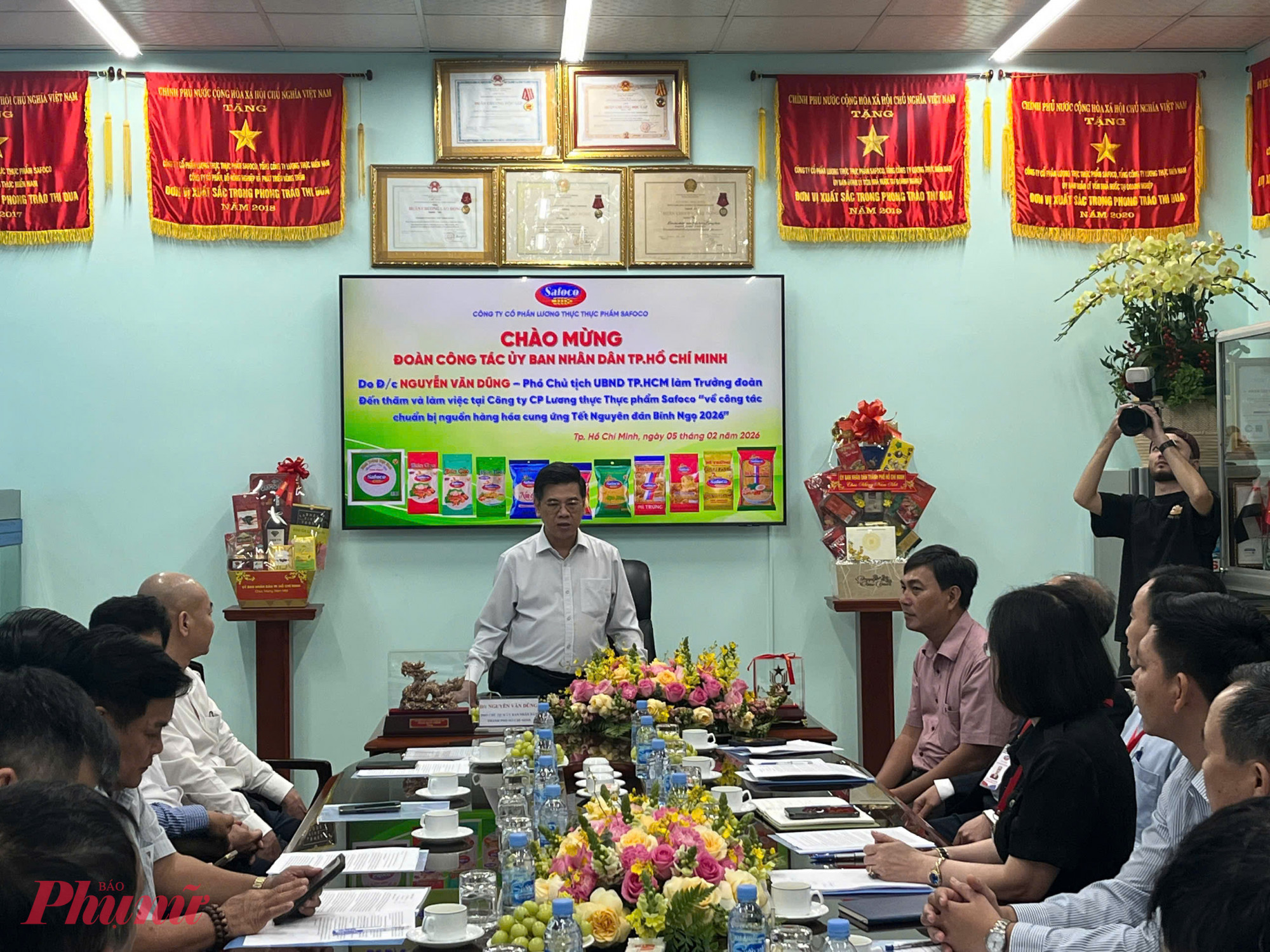 Đoàn công tác UBND TPHCM làm việc tại công ty Safoco 