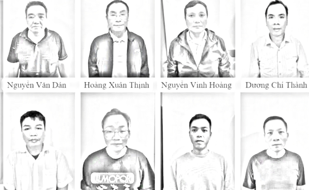 Các bị can trong vụ án - Ảnh: TH