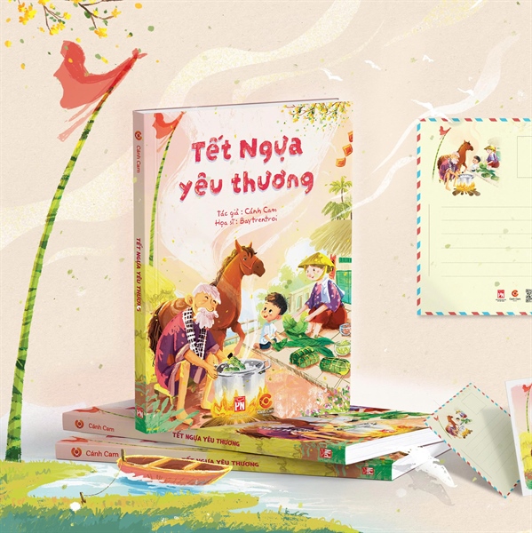 Chú ngựa nhỏ đã đi vào trang sách Tết