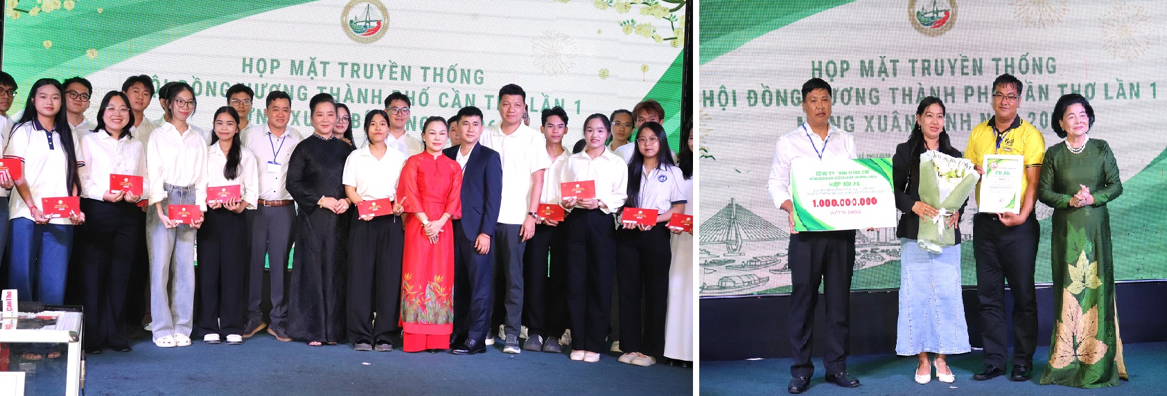 Trao học bổng đến sinh viên xa quê và ủng hộ xe đưa đón người dân Cần Thơ khám bệnh tại TPHCM