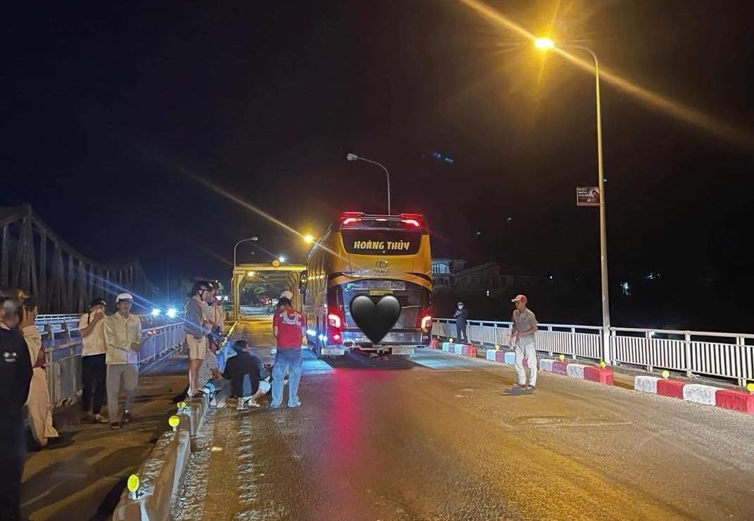 Hiện trường xảy ra vụ tai nạn - ảnh: N.H. 