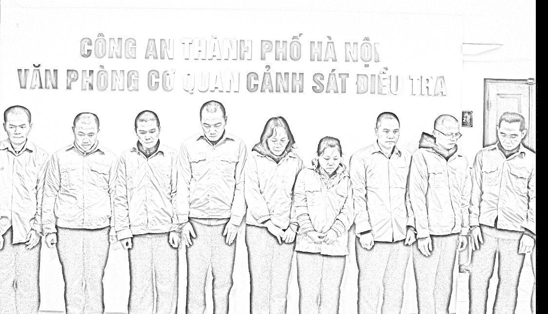 Các đối tượng trong vụ án. Ảnh: Công an cung cấp