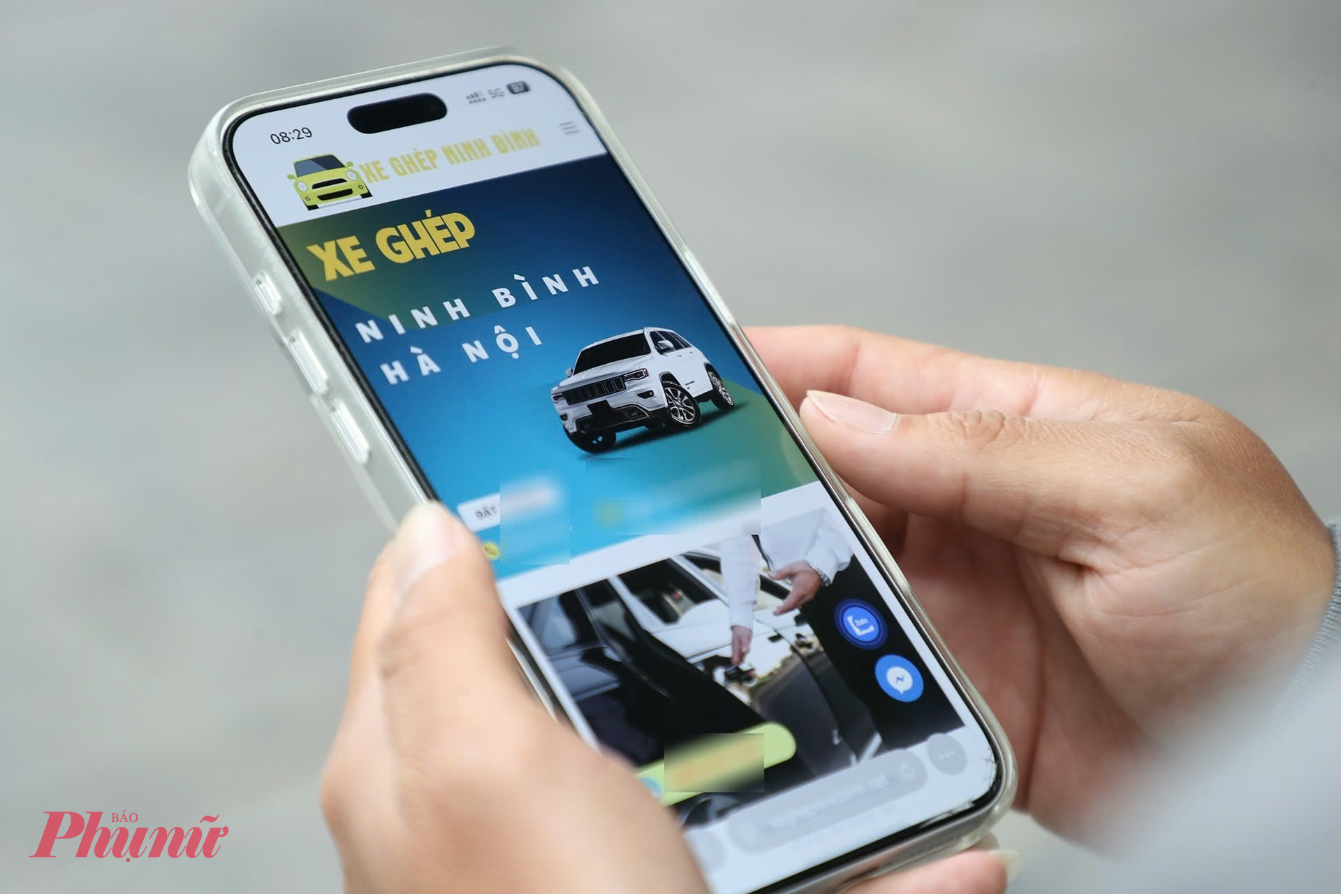 Cảnh sát hoá trang thành hành khách đặt đi xe.