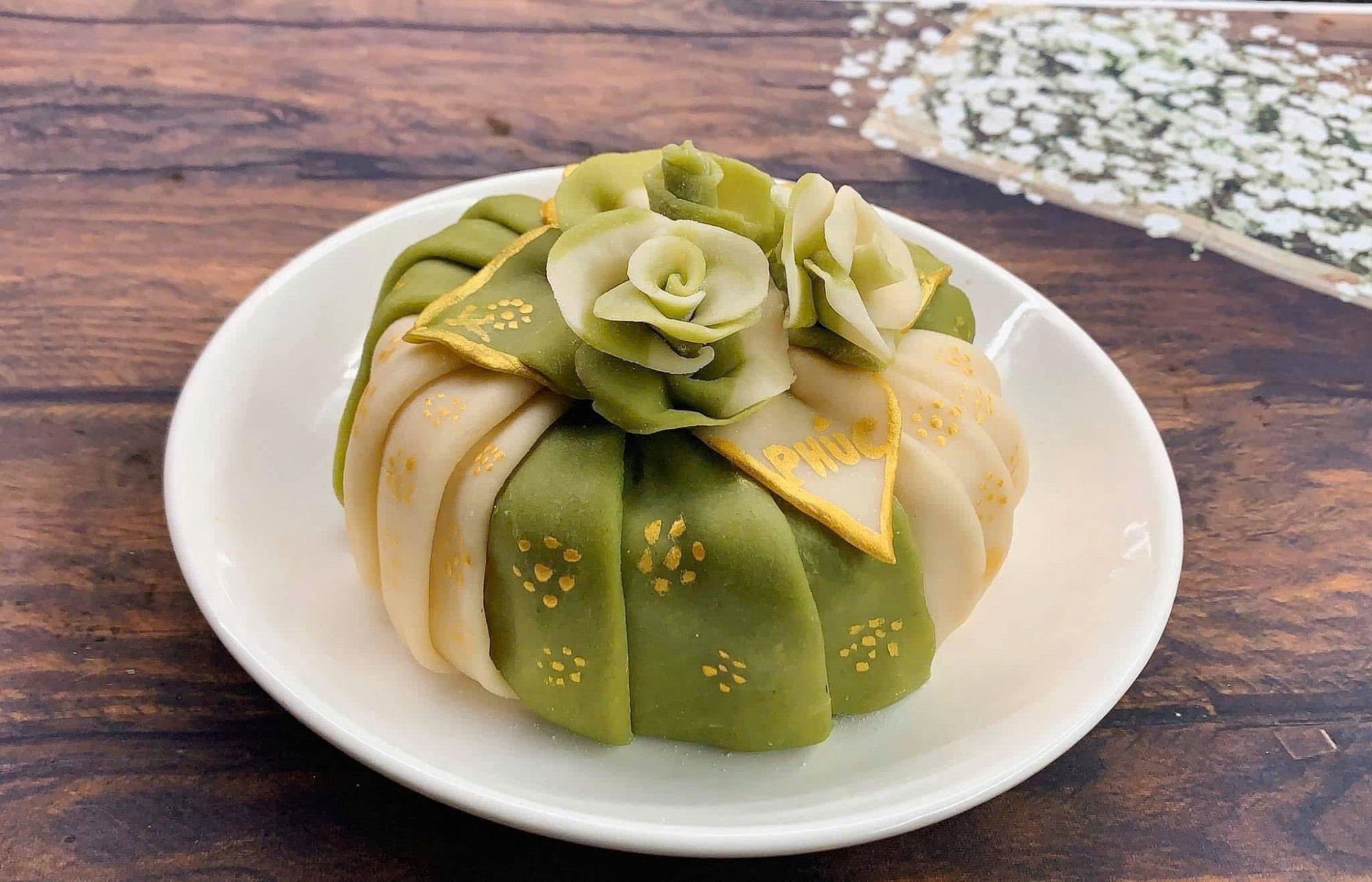 Đĩa xôi hoa đậu - Ảnh: T.A