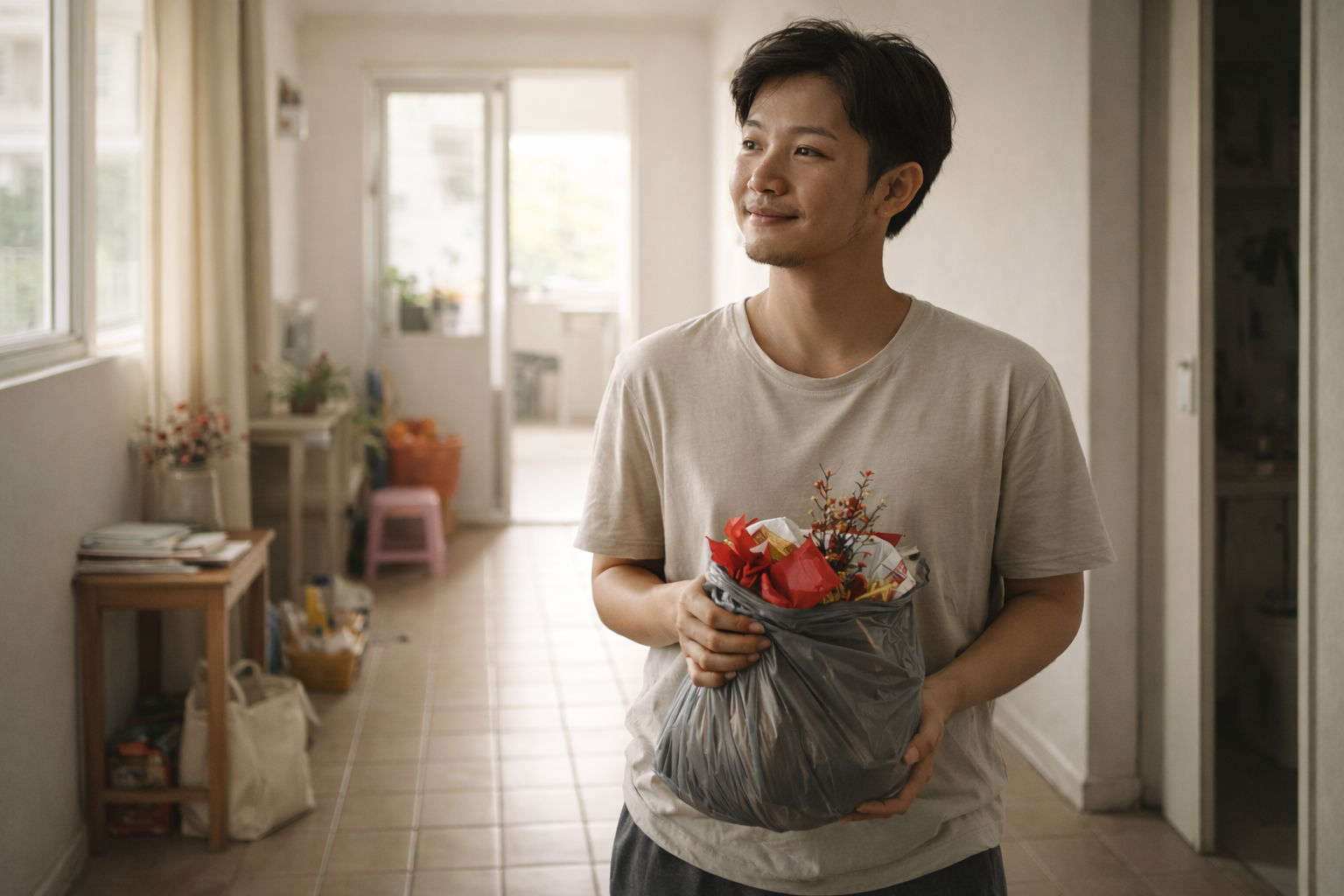 Nhẹ nhõm sau Tết là một cảm giác chung đối với nhiều người. Ảnh minh hoạ được tạo bởi AI.