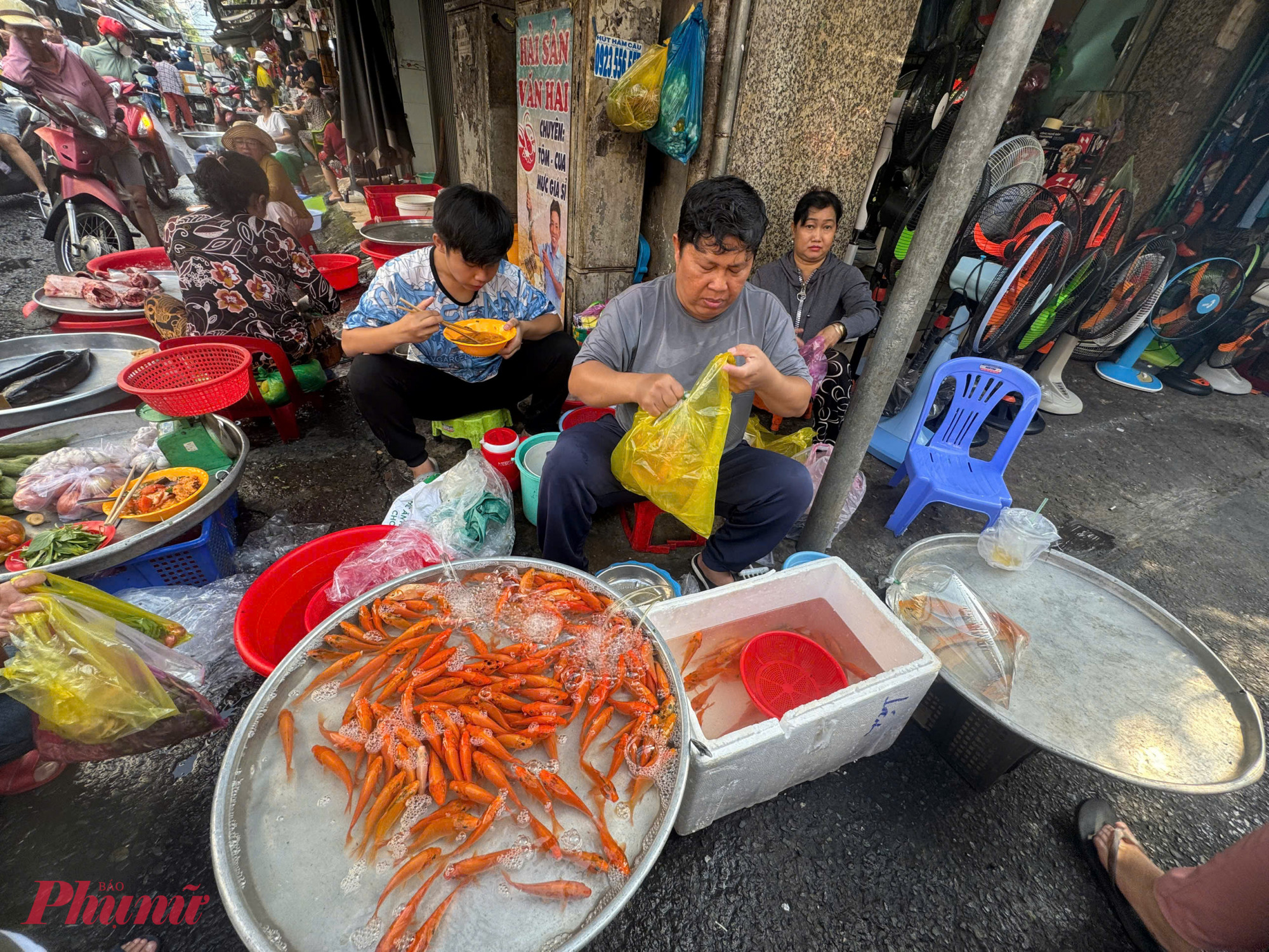 Cá chép tiễn ông Táo về trời được bày bán theo bịch 3 con. Giá cá chép mỗi nơi cũng có một mức giá khác nhau, bình quân là giá 20.000 đồng /con, loại lớn hơn là 40.000 đồng/con và loại lớn nhất là 50.000 đồng/con. Tại các điểm bán này, người bán lấy số lượng rất ít, mỗi điểm chỉ lấy vài chục con về bán cho có. Điểm nhiều nhất thì số lượng cũng khoảng 100 con. 