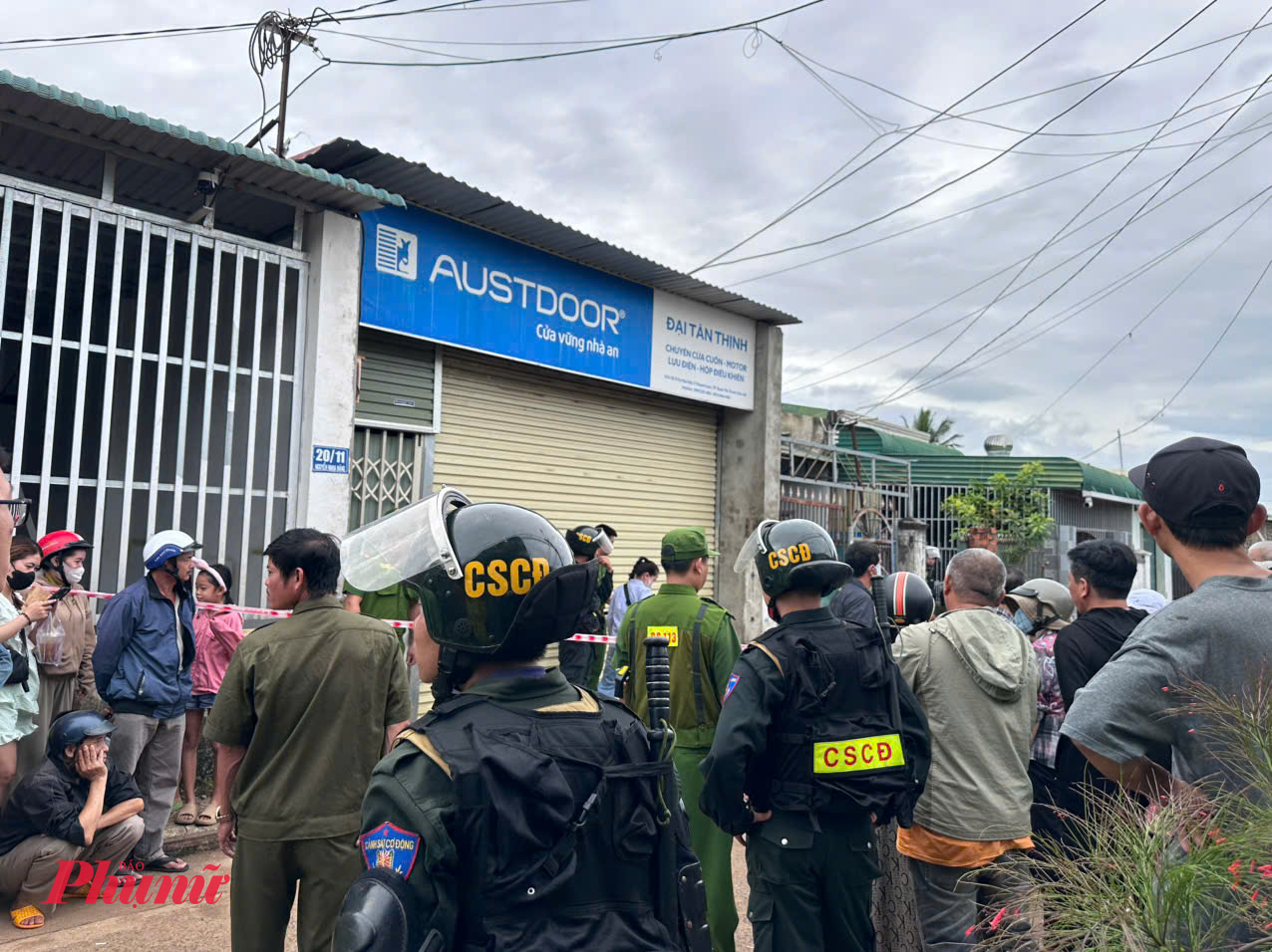 Hiện trường xảy ra vụ án mạng