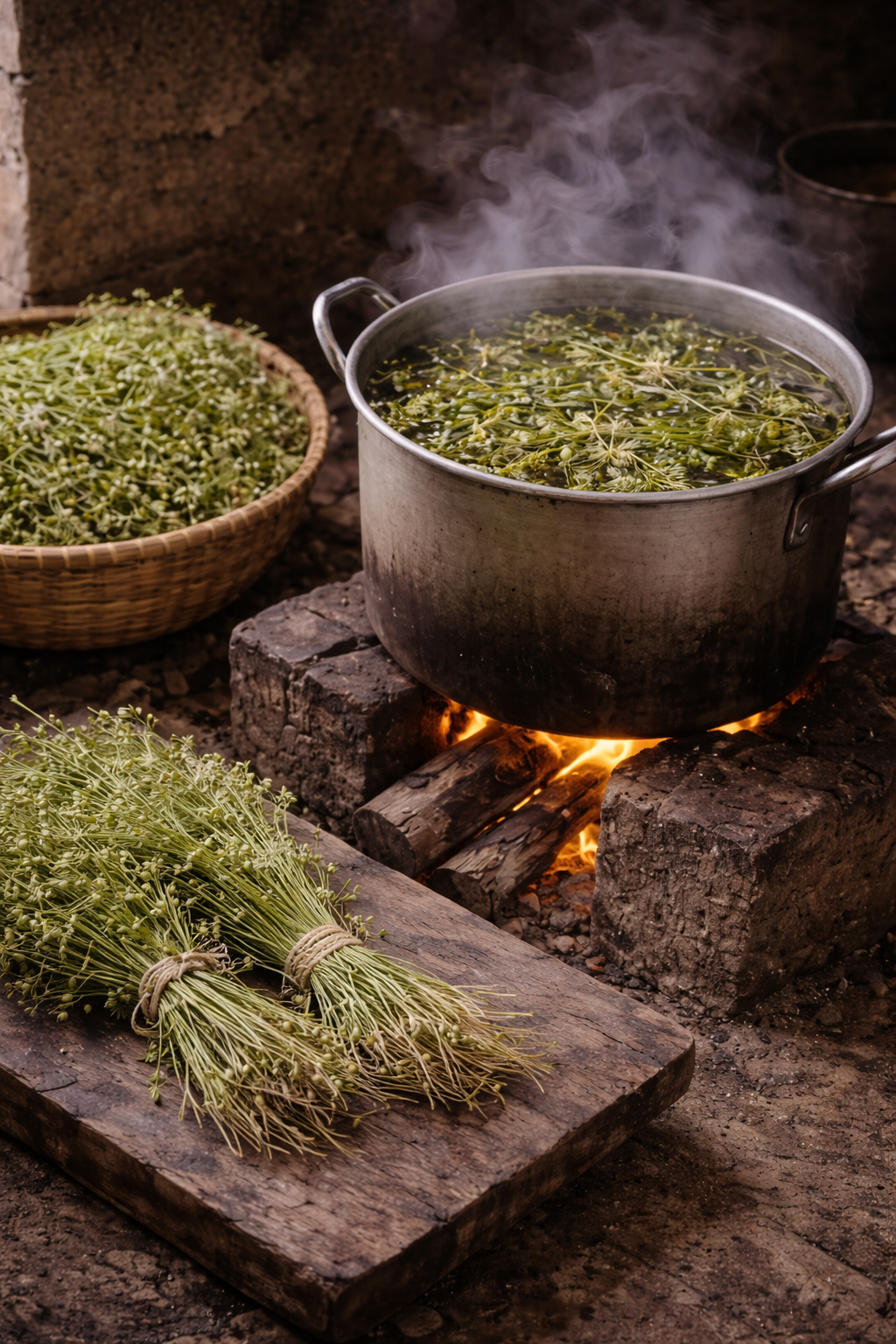 Nhớ nồi nước mùi già chiều cuối năm Dù trời lạnh, chị em tôi vẫn rất háo hức chờ đợi để được tắm thứ nước vừa thơm vừa ấm đó