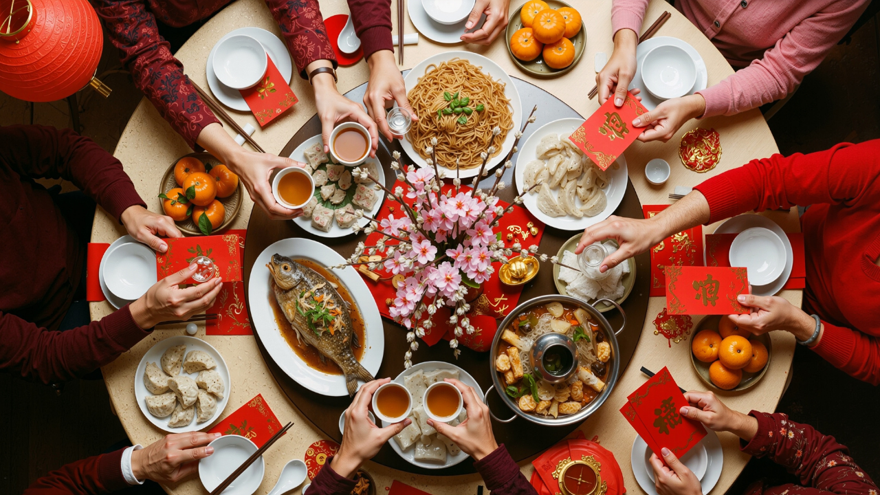 Hãy mở lòng để hiểu nhau hơn. Từ đó, mâm cơm đoàn viên ngày Tết cùng gia đình, bà con, họ hàng sẽ thêm phần ý nghĩa - Ảnh: Canva