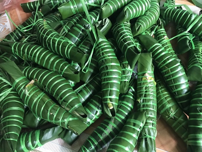 Quê tôi, tết nào cũng gói bánh răng bừa (bánh lá)