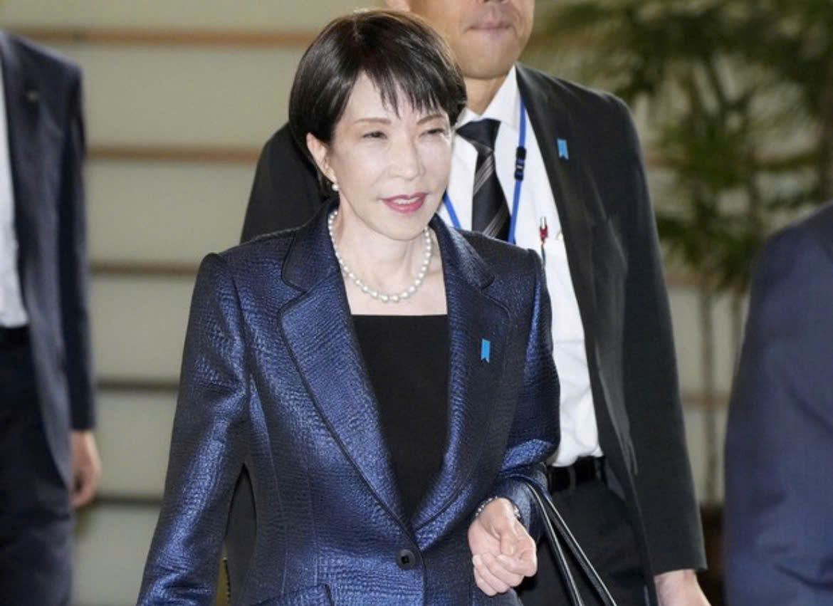 Tại phiên họp đặc biệt của Quốc hội Nhật Bản, Sanae Takaichi đã giành chiến thắng áp đảo khi tái đắc cử Thủ tướng với 354 phiếu ủng hộ tại Hạ viện - Ảnh: Kyodo