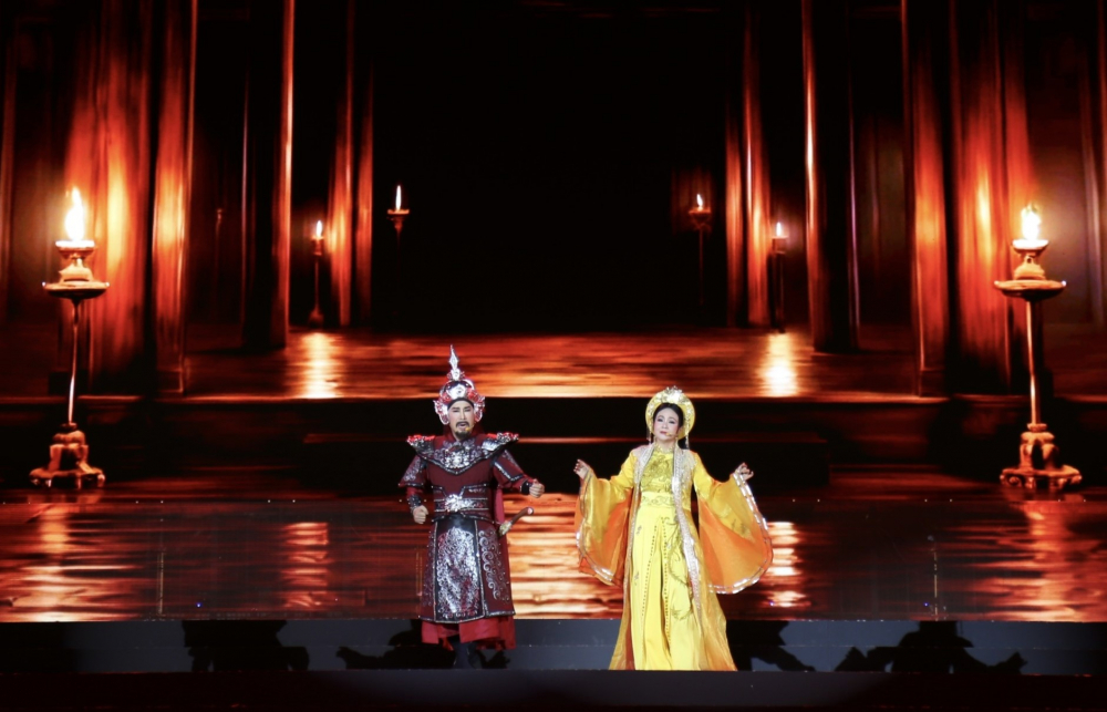 Sự gắn kết giữa hoàng đế Quang Trung và công chúa Ngọc Hân thể hiện khát vọng Bắc - Nam sum họp - Ảnh: Dũng Phương