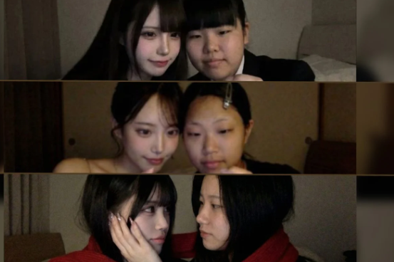 Hình ảnh một cô gái trước và sau khi phẫu thuật làm đẹp được ghép trong một khung hình