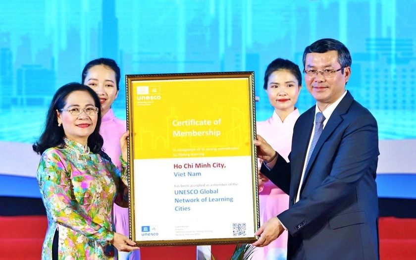 đón nhận Bằng công nhận thành phố gia nhập và là thành viên Mạng lưới học tập toàn cầu của UNESCO năm 2024