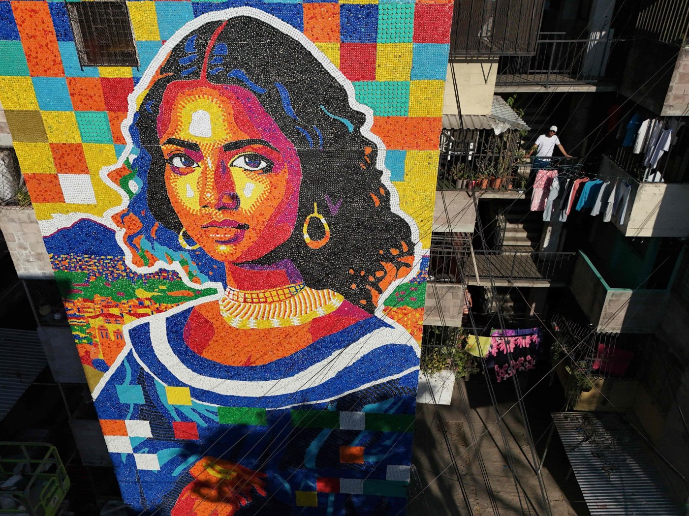 Tác phẩm được chụp từ trên cao. Ảnh: Internet