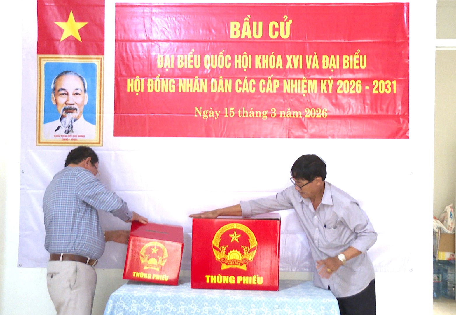 Nhiều địa phương ở An Giang đã hoàn tất công tác chuẩn bị bầu cử đại biểu Quốc hội khóa XVI và HĐND tỉnh nhiệm kỳ 2026-2031 - Ảnh CTV