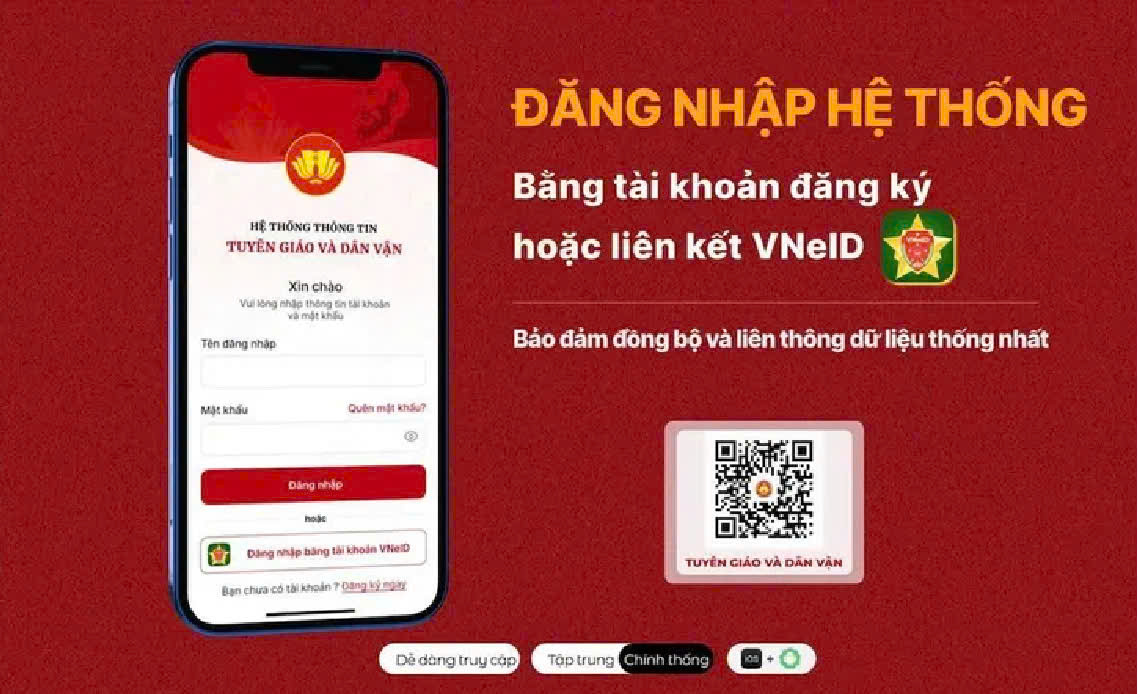 Ứng dụng mobile Tuyên giáo và Dân vận