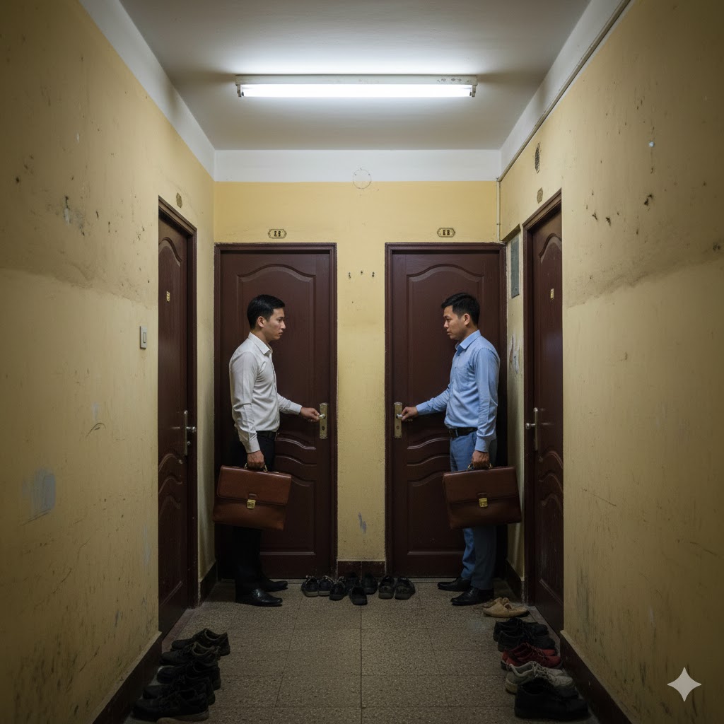 Căn hộ chung cư san sát nhau. Ảnh minh họa do AI tạo.