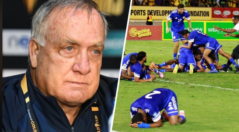HLV Advocaat và niềm vui của các cầu thủ Curacao khi đoạt vé tham dự World Cup 2026
