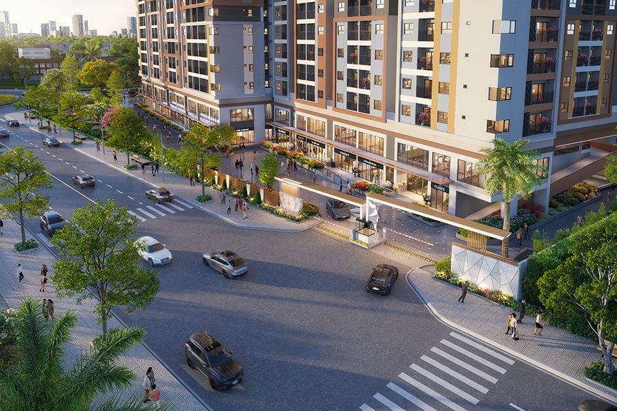 The Aspira có quy mô 2 tòa tháp cao 30 tầng và 2 tầng hầm