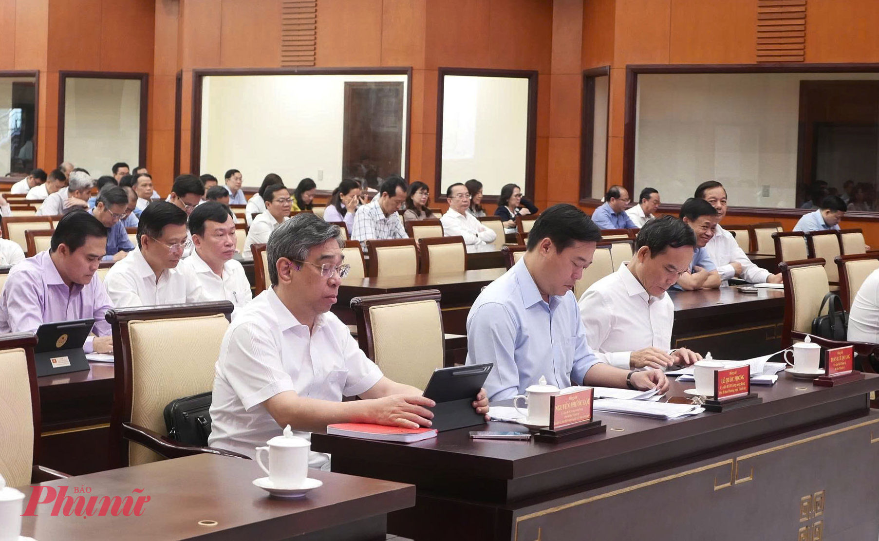 Quang cảnh hội nghị tại điểm cầu TPHCM 