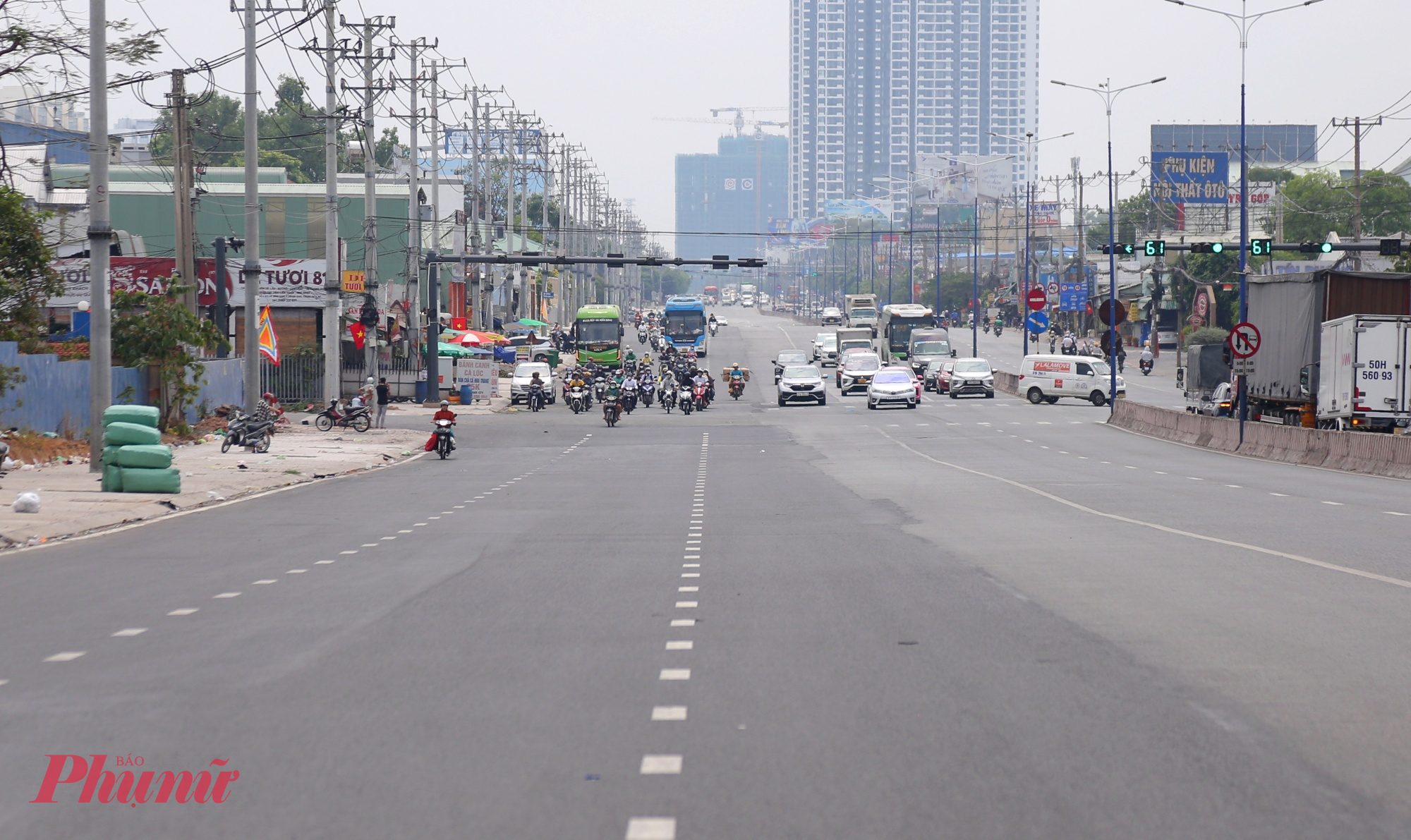 Đoạn từ khu công nghiệp VSIP hướng đi phường Thủ Dầu Một cũng đã hoàn thành và đưa vào khai thác.