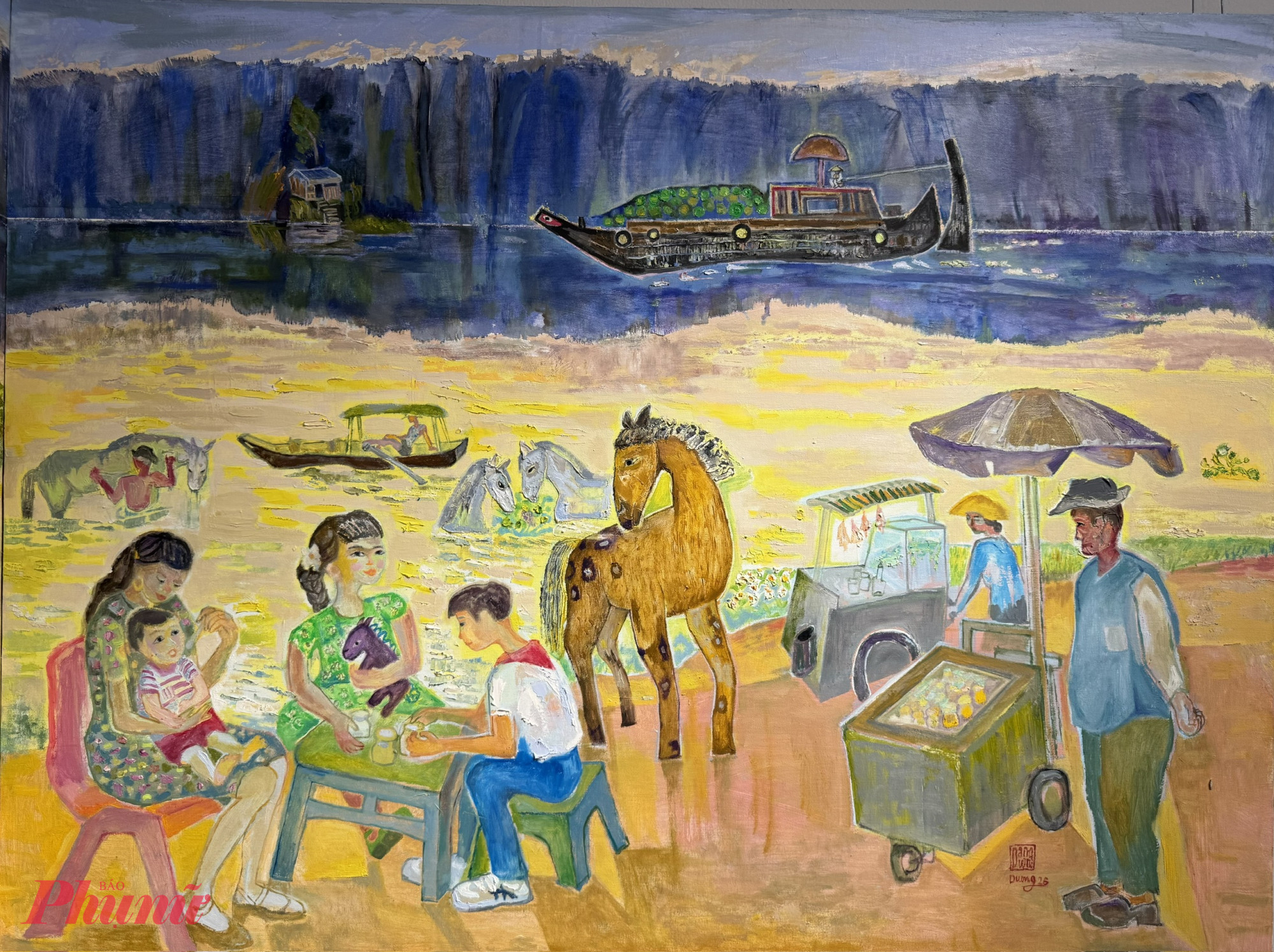 Cận cảnh sinh hoạt trong tranh