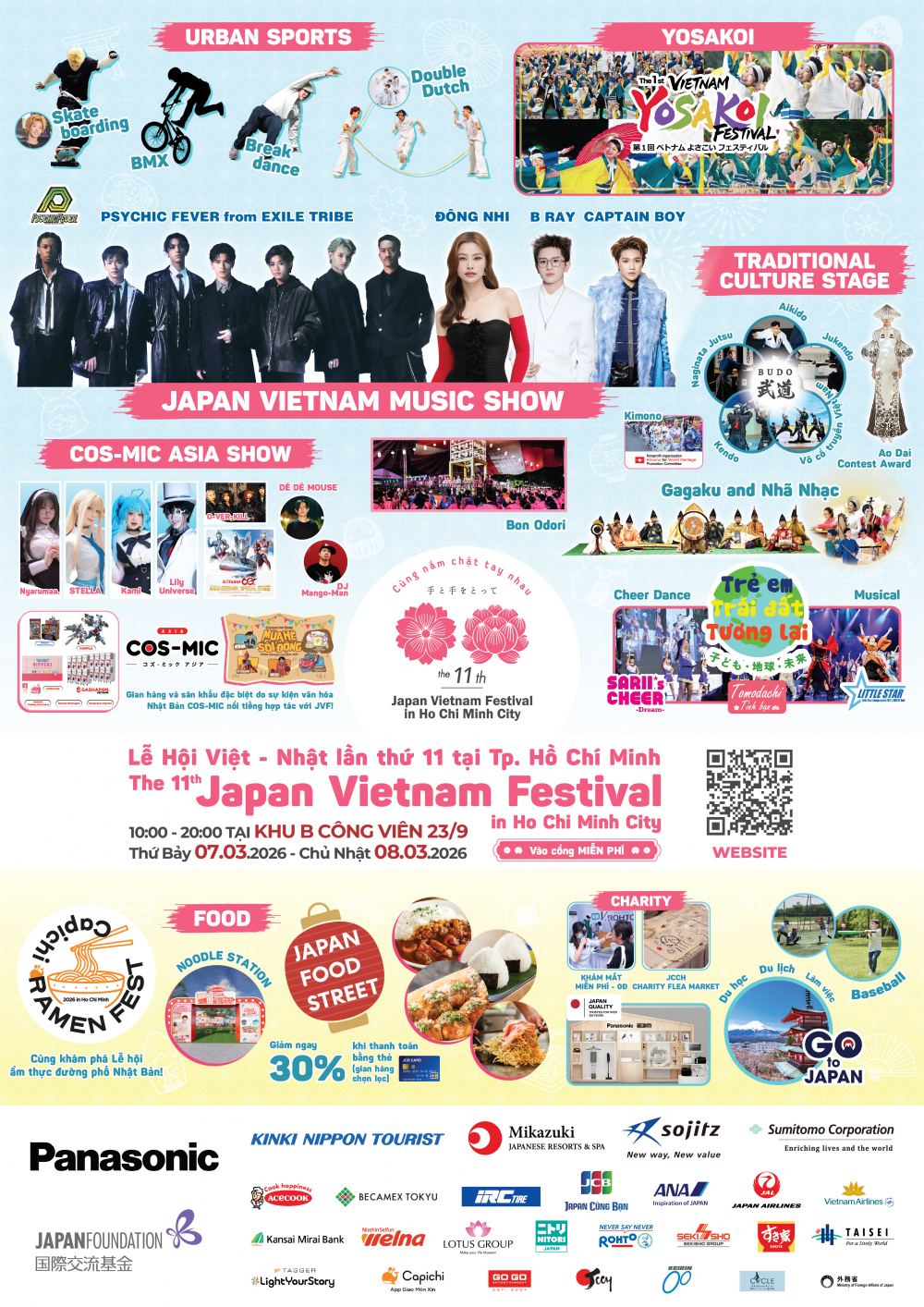 Các chương trình dự kiến diễn ra tại Lễ hội Việt – Nhật lần thứ 11