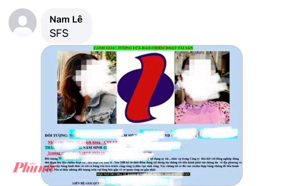 Nhiều nạn nhân bị bị các đối tượng đòi nợ bịa đặt thông tin tung lên mạng xã hội bôi nhọ danh dự