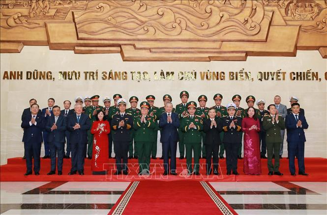 Tổng Bí thư Tô Lâm và các đại biểu. Ảnh: Trọng Đức/TTXVN