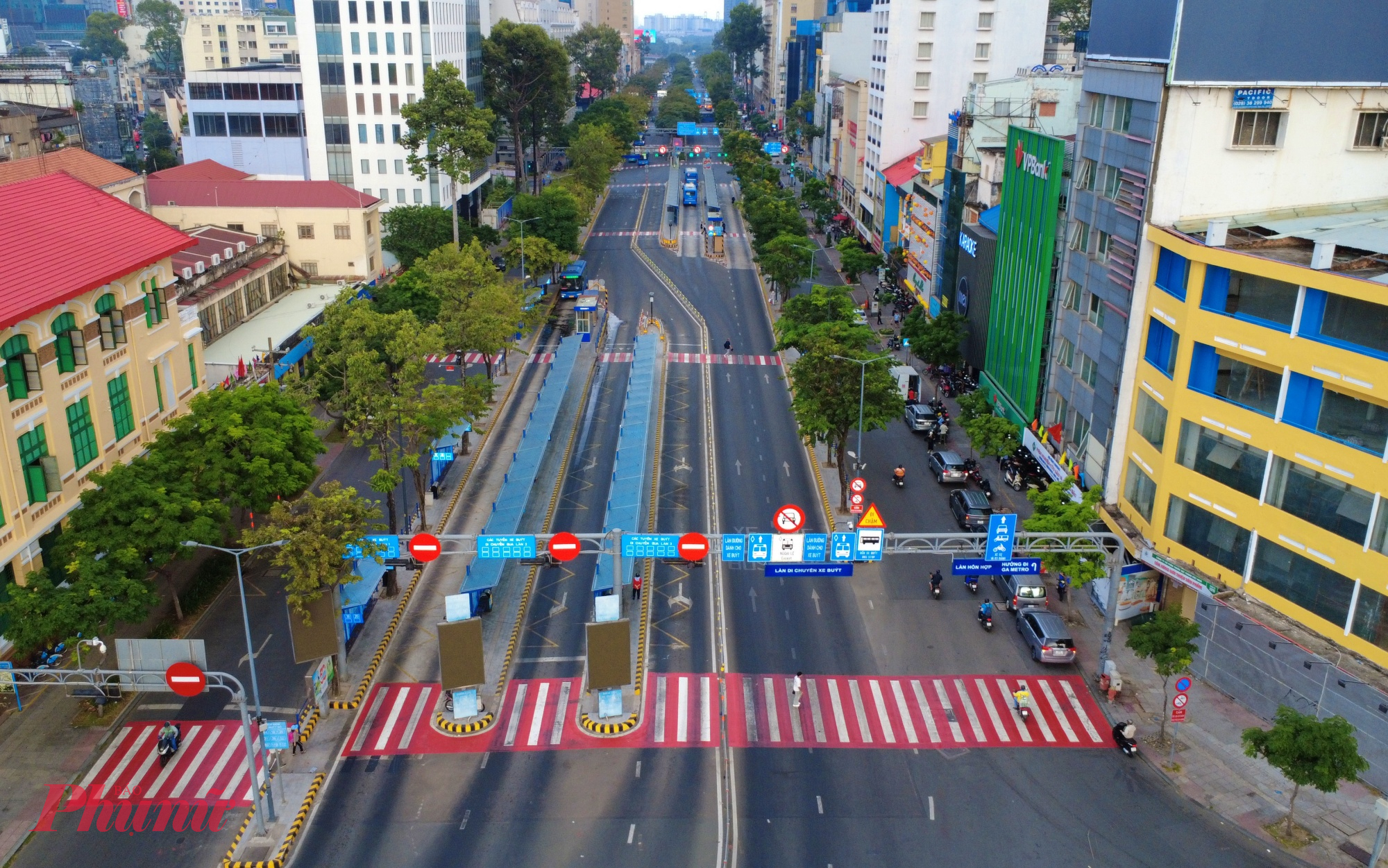 Đường Hàm Nghi, nơi tuyến metro Bến Thành - Thủ Thiêm đi qua - Ảnh: TQ