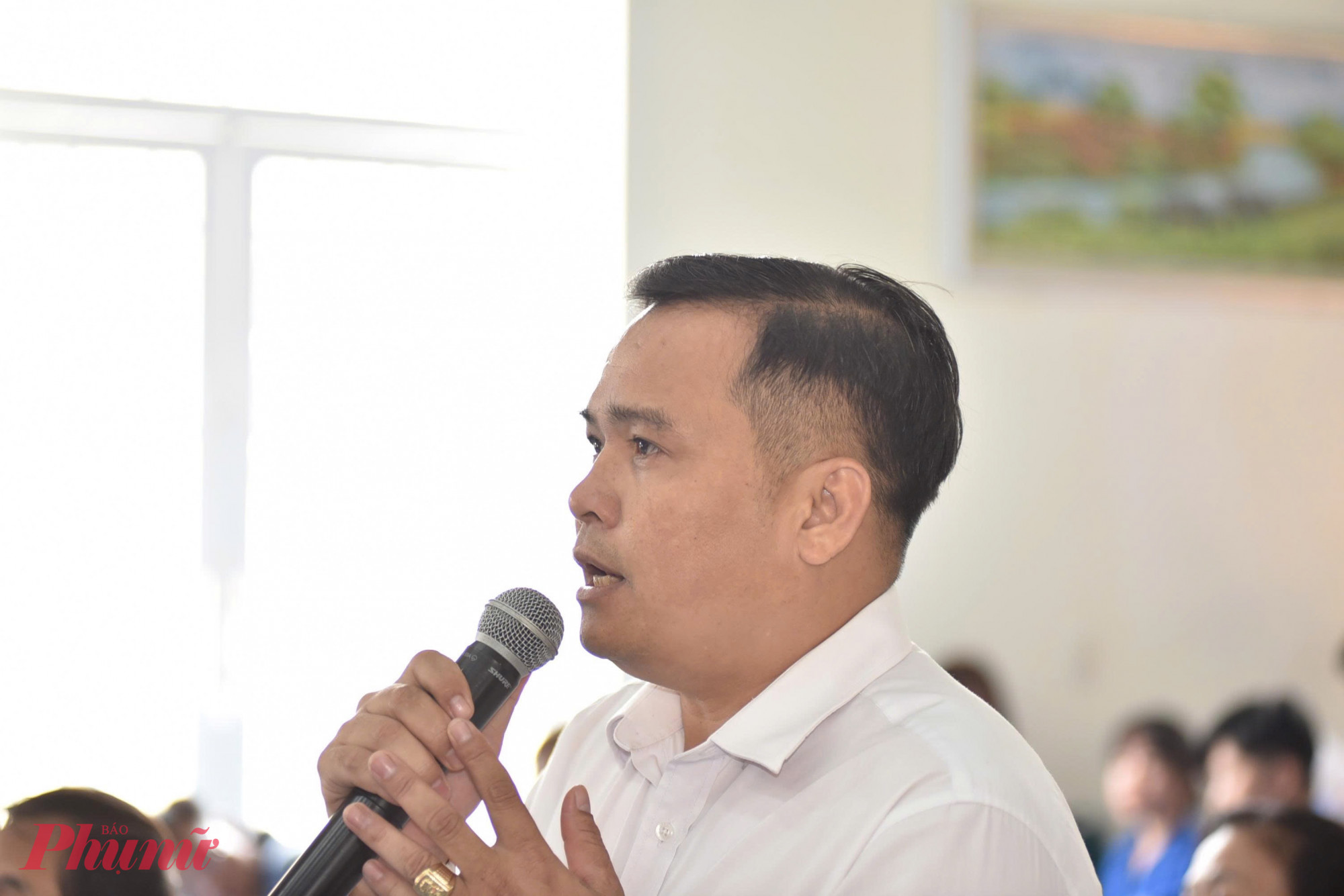 Chủ tịch Quốc hội Trần Thanh Mẫn tiếp xúc cử tri vùng đất thép Củ Chi Cử tri TPHCM gửi gắm kỳ vọng về hạ tầng, nông nghiệp công nghệ cao đến các ứng cử viên ĐBQH - Ảnh: Thanh Tâm