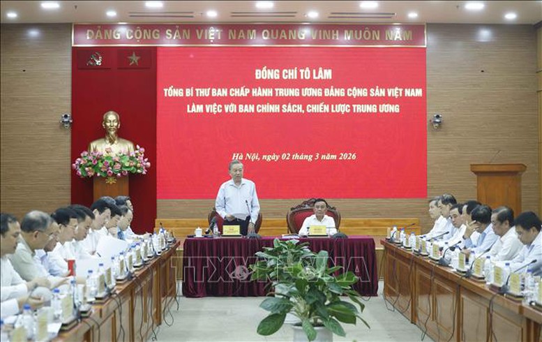 Để hiện thực hóa mục tiêu tăng trưởng, Tổng bí thư nêu rõ các nhiệm vụ giải pháp đề ra - Ảnh: TTXVN