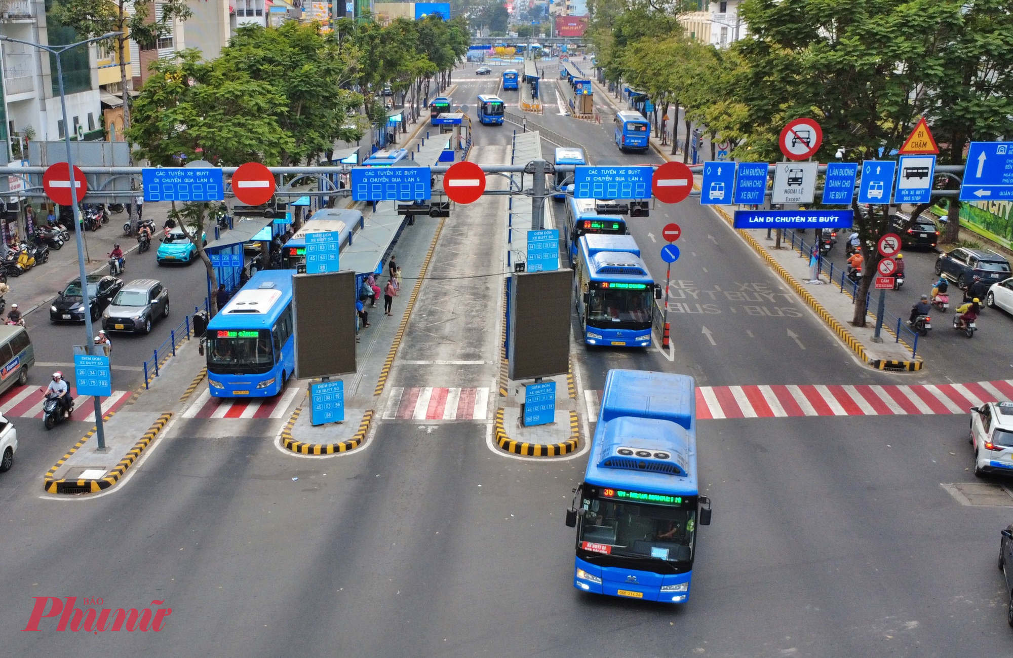 Xe buýt và metro số 1 sẽ được miễn phí trong ngày 15/3 - Ảnh: TQ