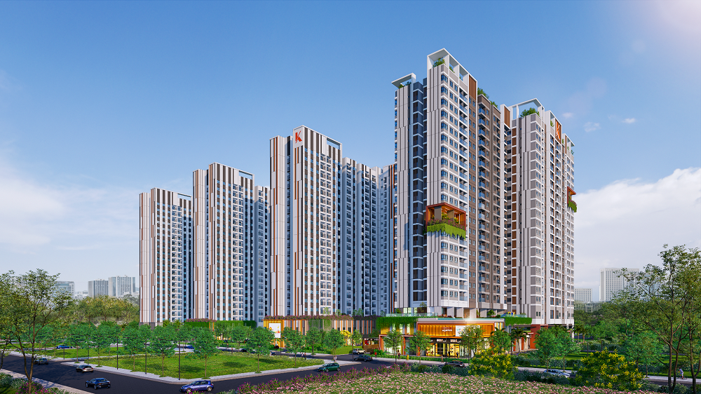 Phối cảnh dự kiến của K-Home Avenue, dự án đạt giải nhất cuộc thi “Ý tưởng thiết kế mẫu NOXH hướng tới giải pháp bền vững”