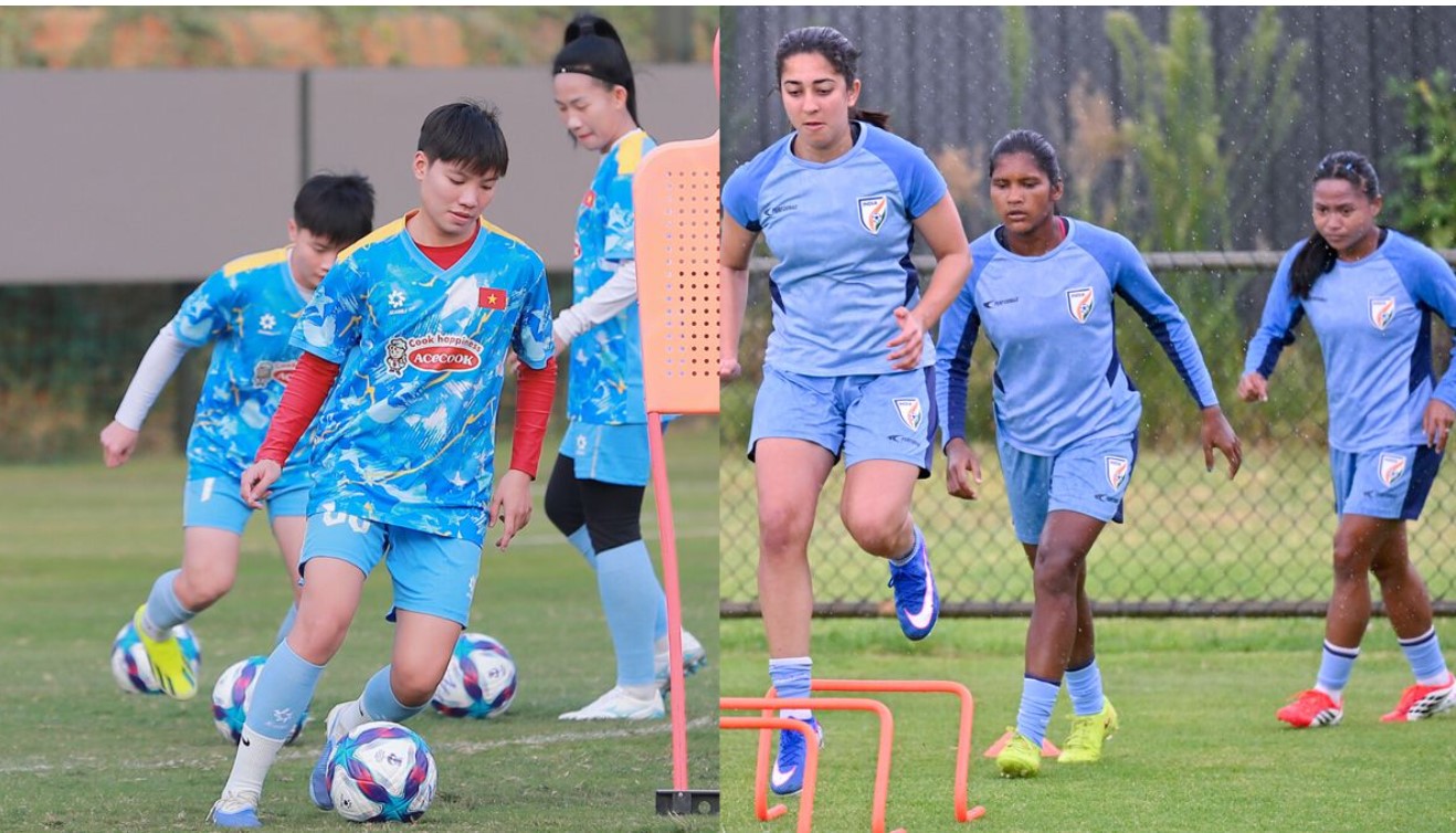 Đội tuyển nữ Việt Nam - Ấn Độ: Trận mở cửa cho giấc mơ World Cup Việt Nam (trái) - Ấn Độ - Ảnh: AFC