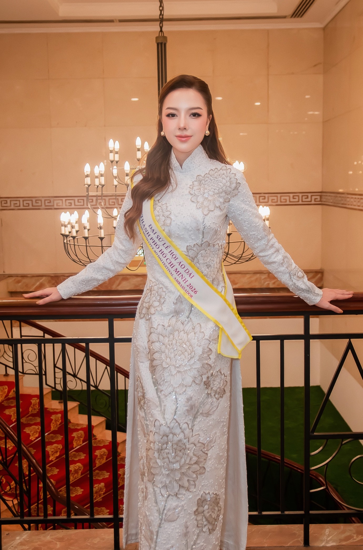 Diễn viên Băng Di là một trong những đại sứ của Lễ hội Áo dài TPHCM 2026 - Ảnh: nhân vật cung cấp