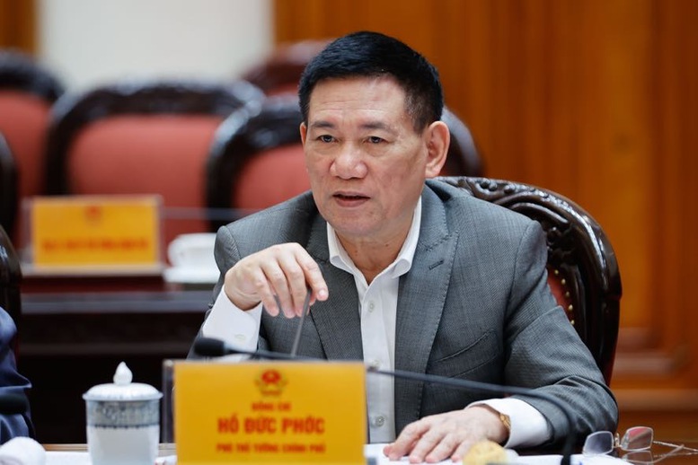 Phó Thủ tướng Chính phủ Hồ Đức Phớc phát biểu - Ảnh: VGP/Nhật Bắc