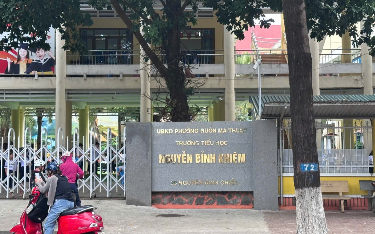 Trường Tiểu học Nguyễn Bỉnh Khiêm - ảnh: T.D.