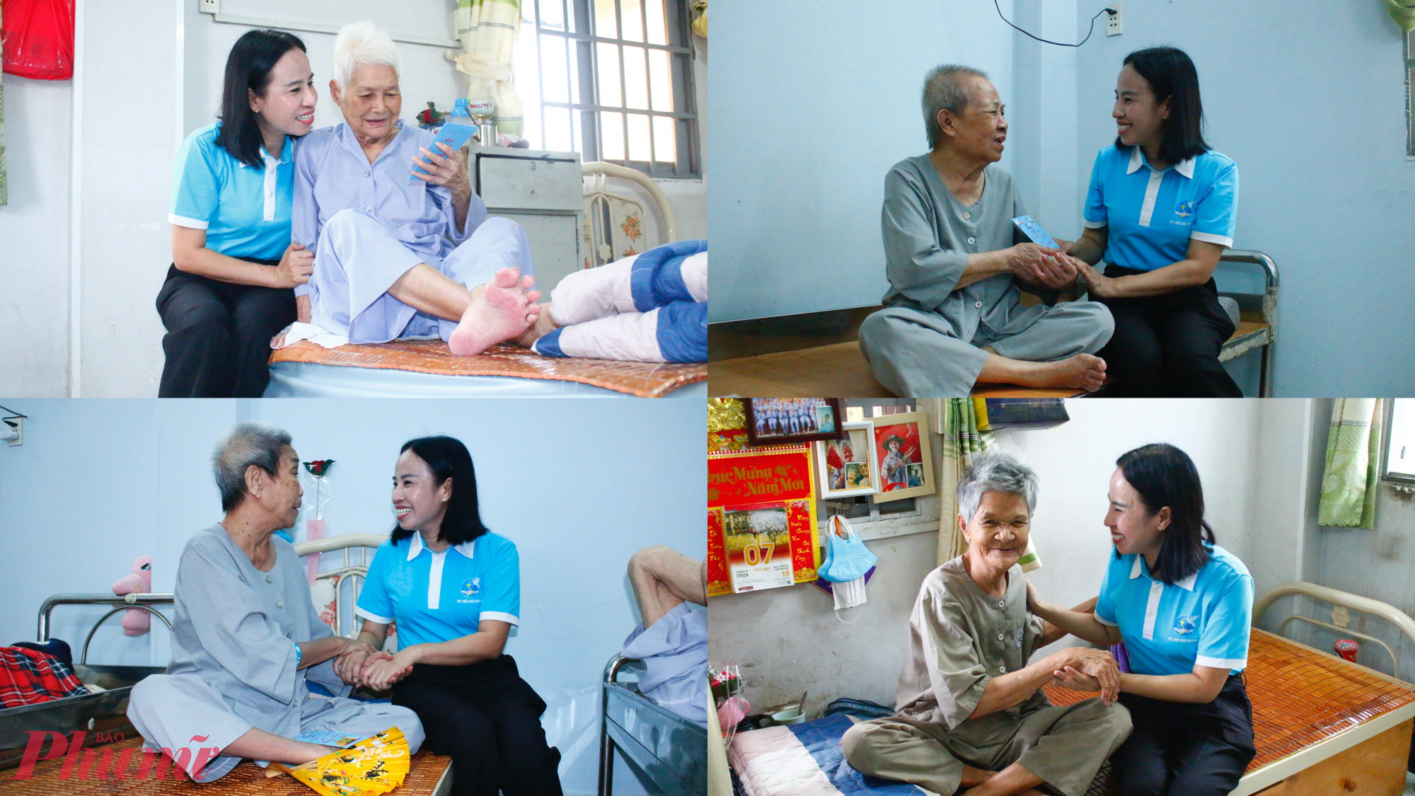 Tuy những phần quà trao tặng không lớn, nhưng đó là là cả tấm lòng của Hội sẻ chia với các cụ