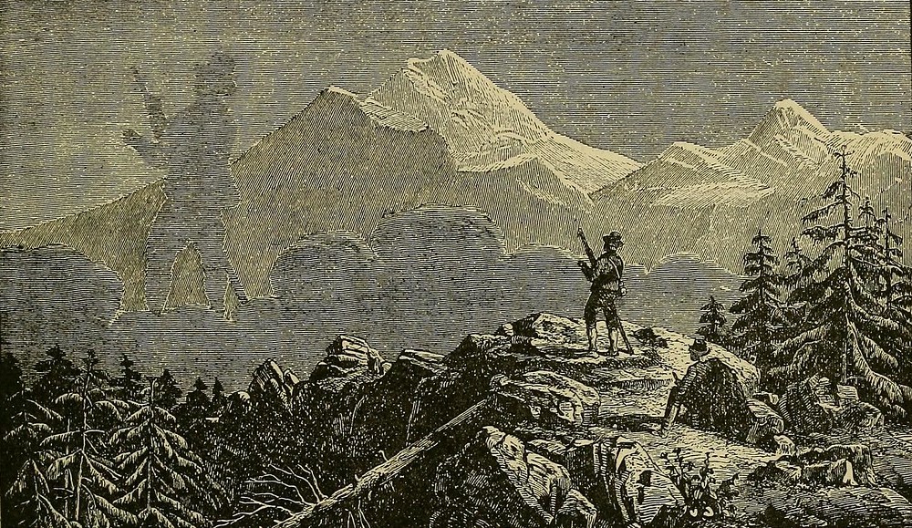 Giải mã truyền thuyết “bóng xám trong sương” Ảnh minh họa “bóng đen canh gác” trong một tựa sách cổ xuất bản năm 1890, mô tả nhiều thảm họa và dị tượng thiên nhiên của tác gia – nhà nghiên cứu lịch sử người Mỹ Allen Howard Godbey. (Ảnh: GoogleBooks)