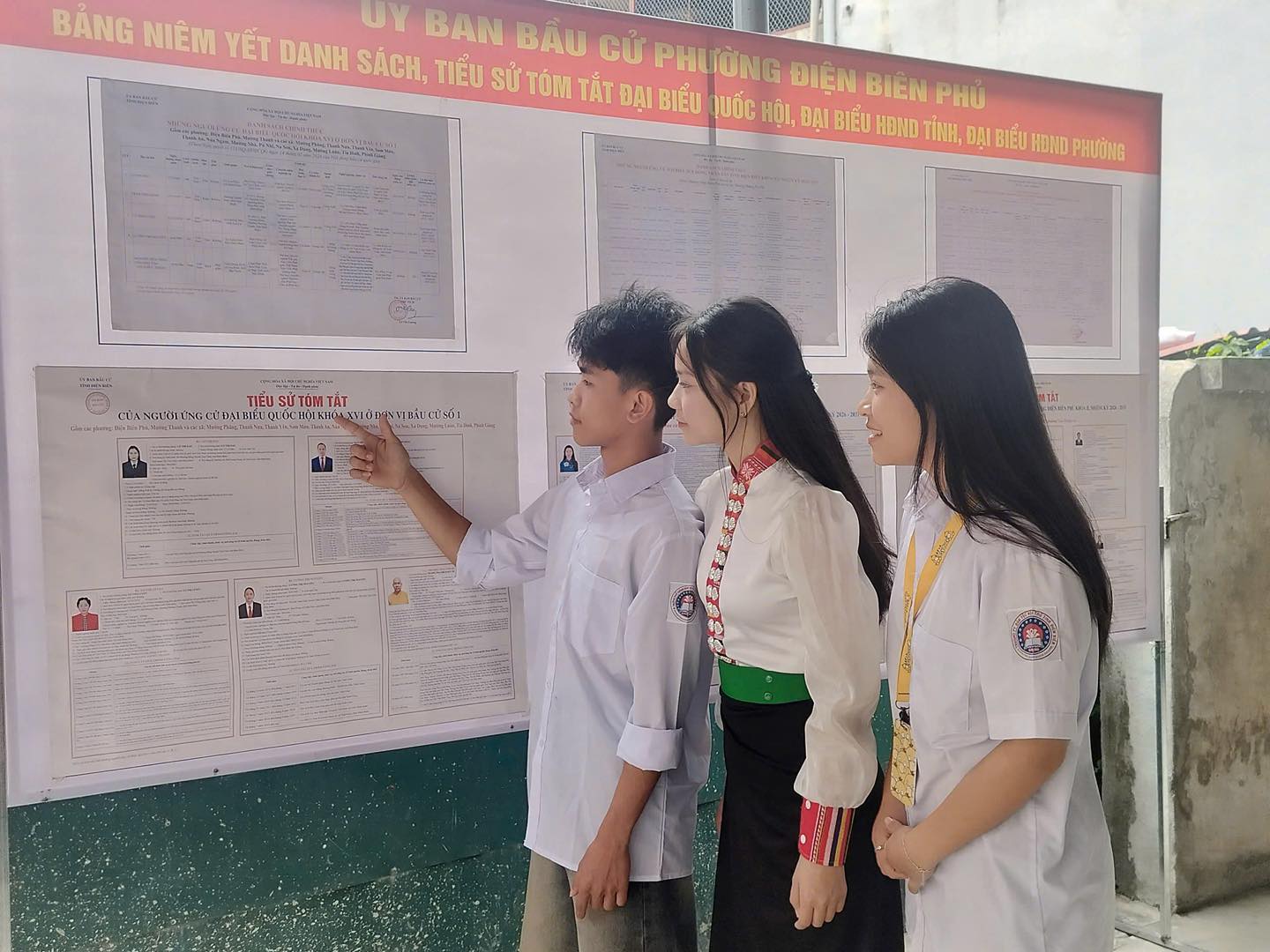 Học sinh Trường phổ thông Dân tộc nội trú THPT tỉnh Điện Biên. Ảnh: N.T