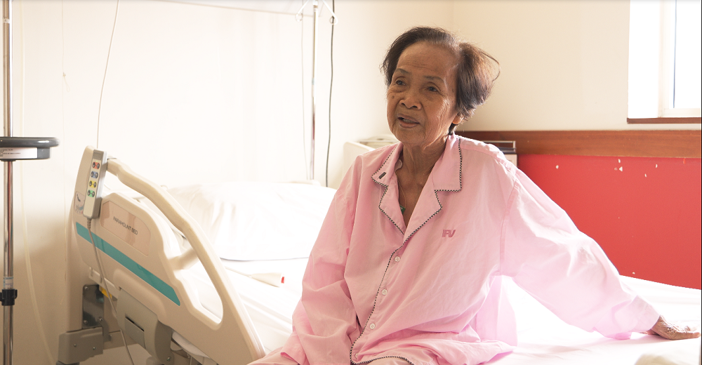 Bệnh nhân N.T.G. hồi phục sức khỏe nhanh chóng sau ca mổ - Ảnh: FV