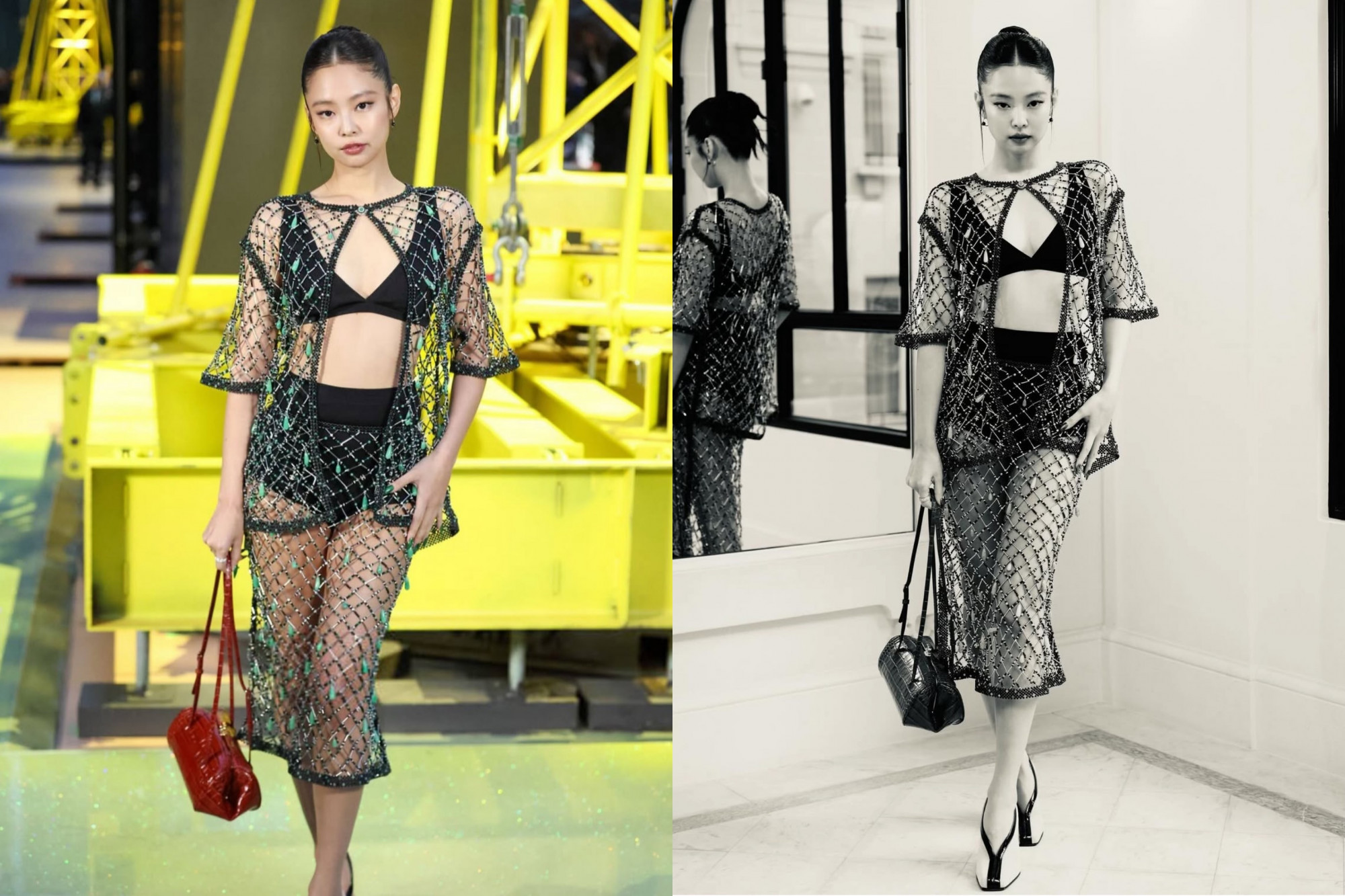 Jennie diện trang phục gợi cảm trong show diễn của nhà mốt Chanel